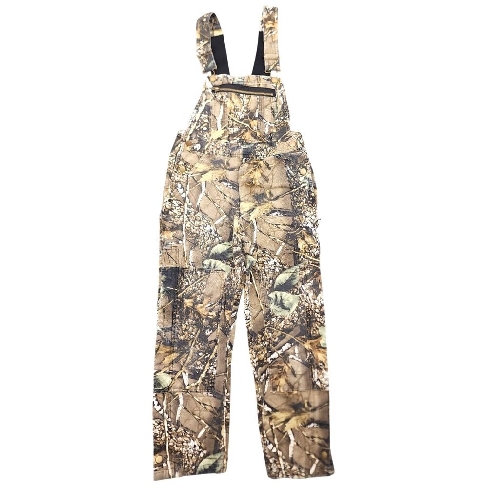 Kids WFS World Famous Sports Burly Camo Overalls Small Hunting 100% Cotton
